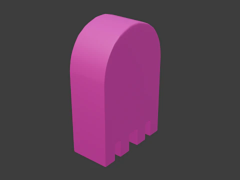 Pacman ghost 1 3D Model