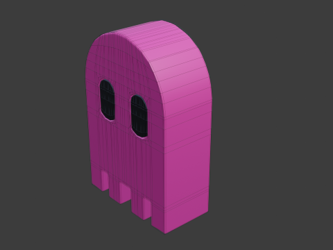 Pacman ghost 1 Modelo 3D