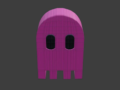 Pacman ghost 1 3D Model