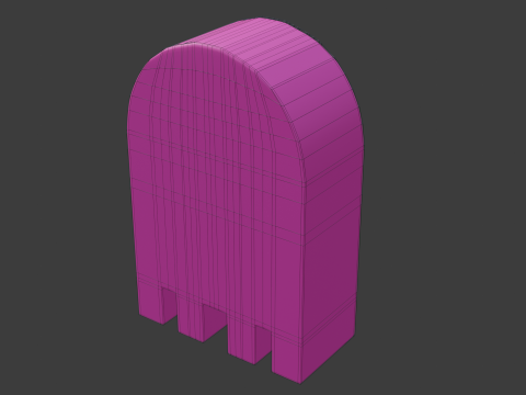 Pacman ghost 1 Modelo 3D
