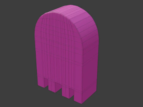 Pacman ghost 1 3D Model