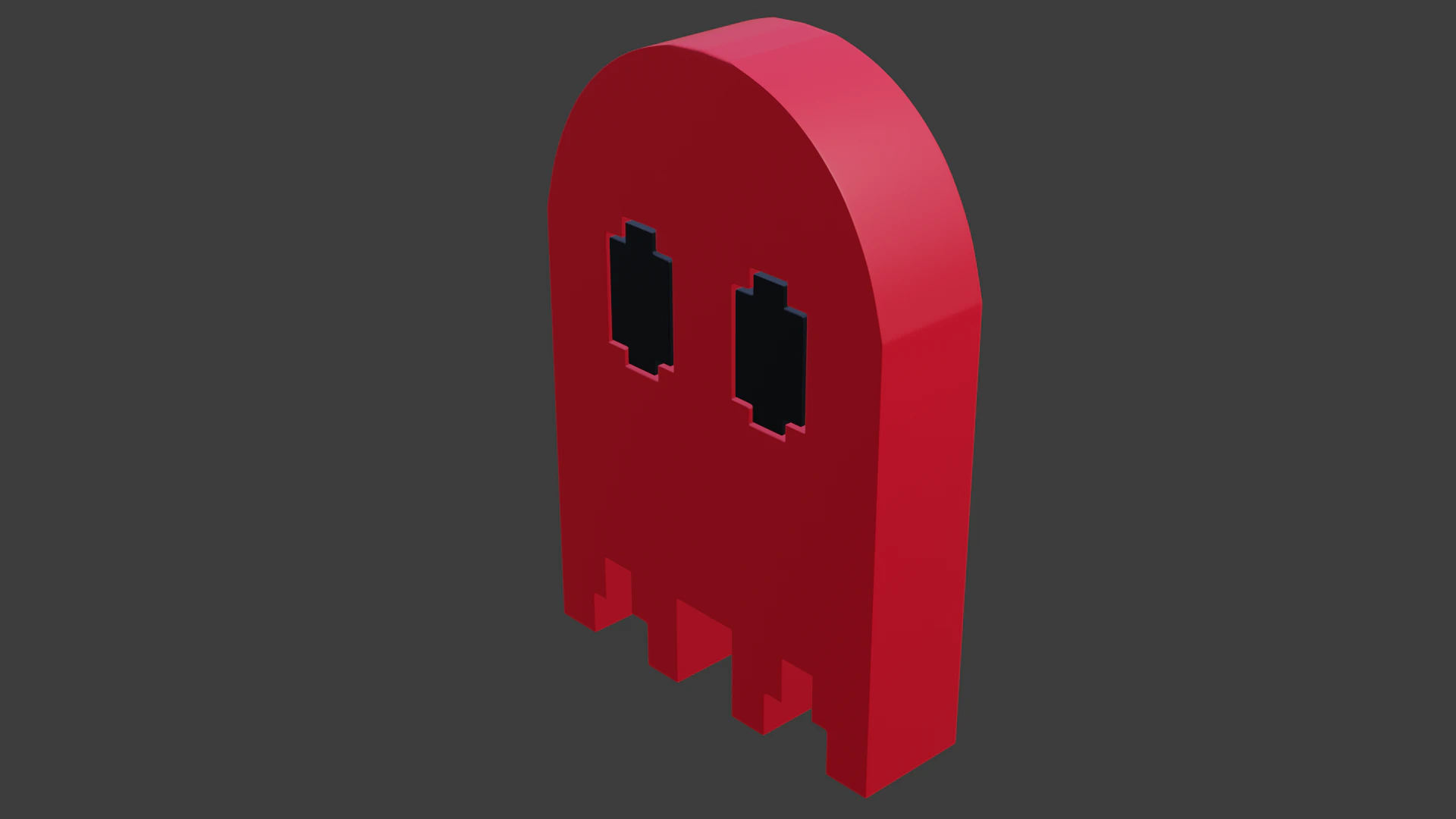 Pacman ghost 2 3D Model .c4d .max .obj .3ds .fbx .stl .blend 