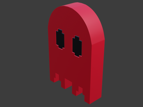 Pacman ghost 2 3D Модель