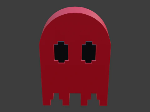 Pacman ghost 2 3D Model