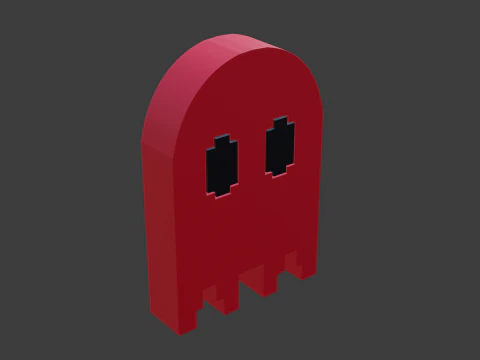 Pacman ghost 2 3D Model