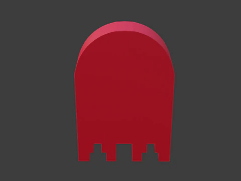 Pacman ghost 2 3D Model