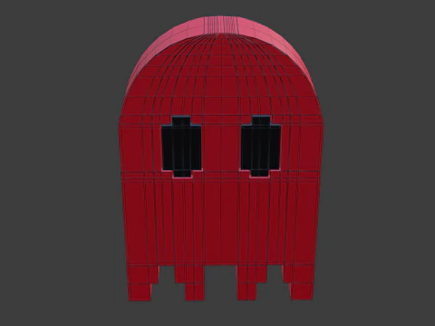 Pacman ghost 2 3D Model