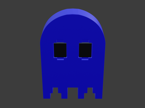 Pacman ghost 3 3D Модель