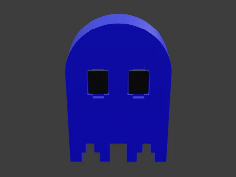 Pacman ghost 3 3D Model