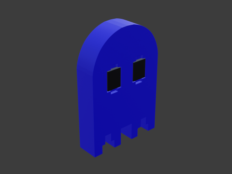 Pacman ghost 3 3D Модель