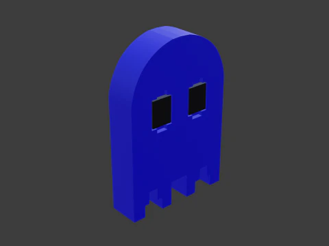 Pacman ghost 3 3D Model
