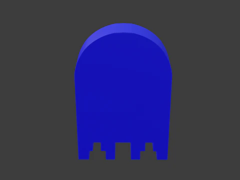 Pacman ghost 3 3D Model