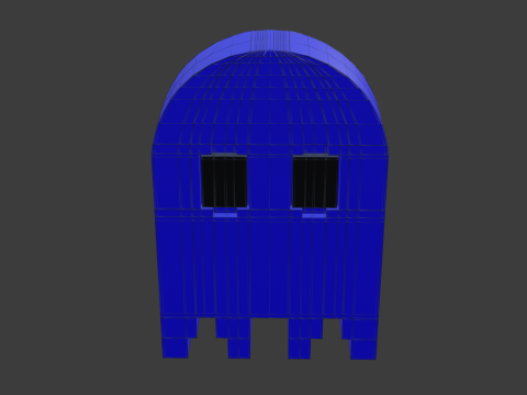 Pacman ghost 3 3D Модель