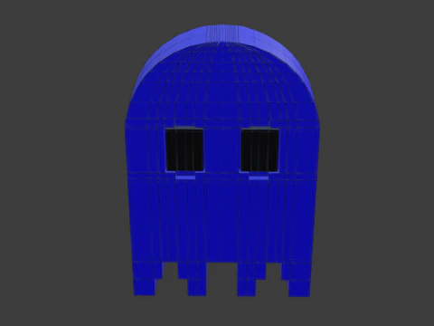 Pacman ghost 3 3D Model