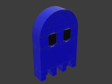 Pacman ghost 3 3D Модель