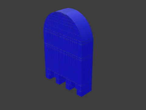 Pacman ghost 3 3D Model
