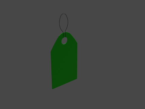 Price tag 6 Model 3D