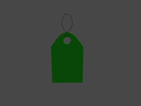 Price tag 6 Model 3D