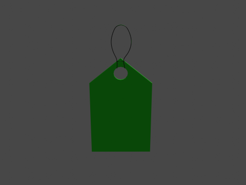 Price tag 7 3D-Modell