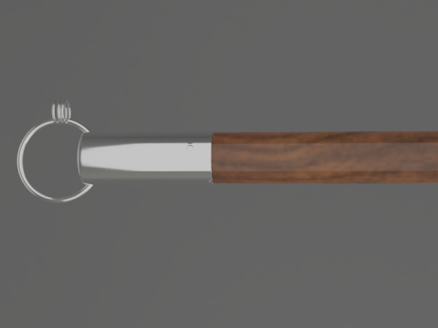 Pu dao halberd Modello 3D