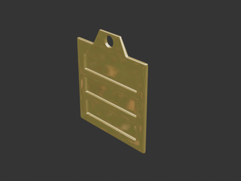 Bagua qian mk2 pendant 3D Модель