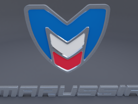 Marussia logo Modelo 3D