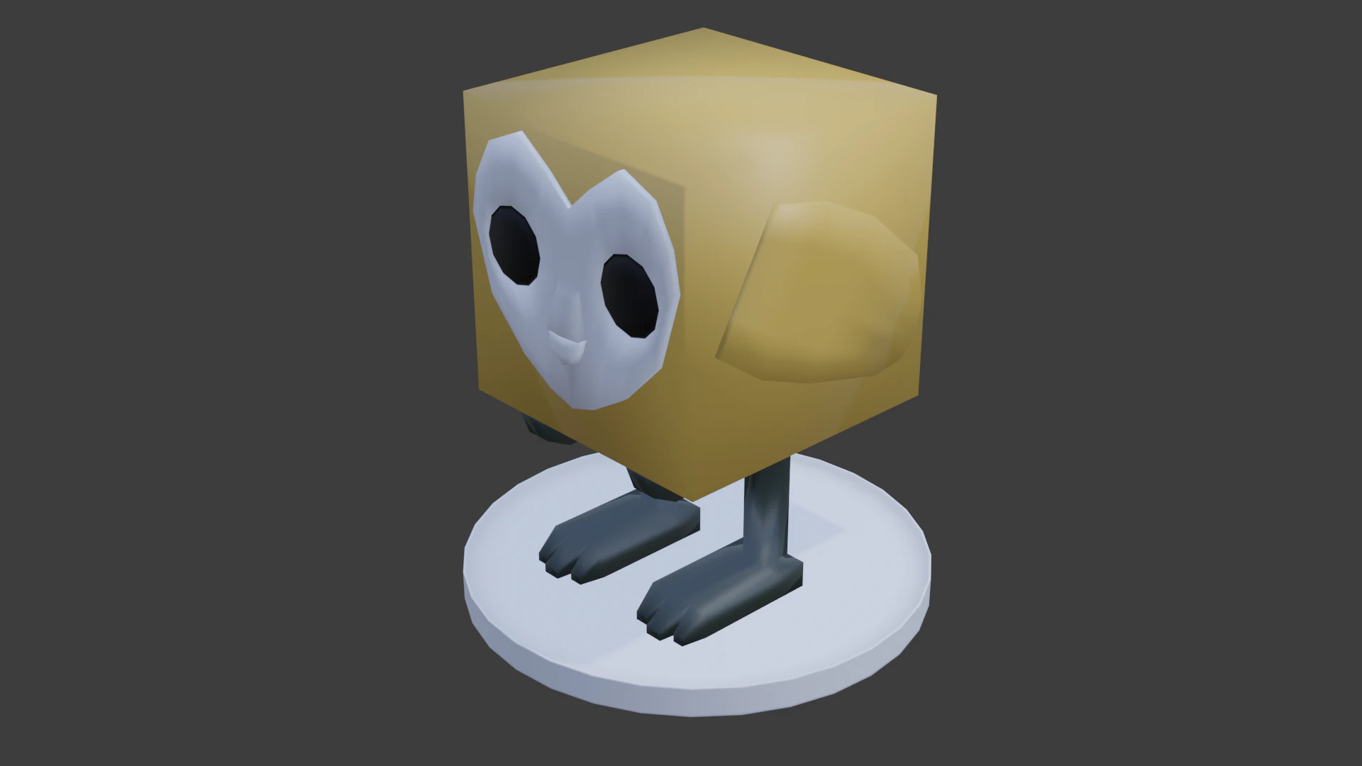 Simple owl 3D Model .c4d .max .obj .3ds .fbx .stl .blend 