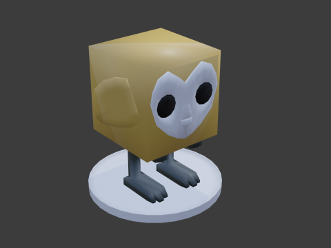 Simple owl Modello 3D