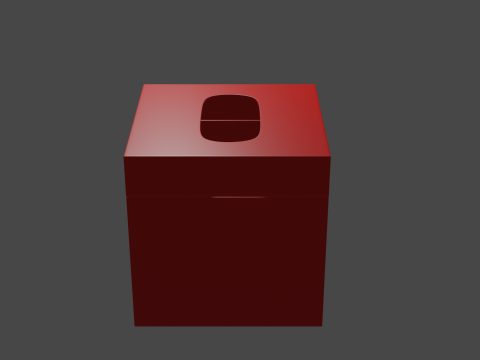 Simple tissue box 3D Model