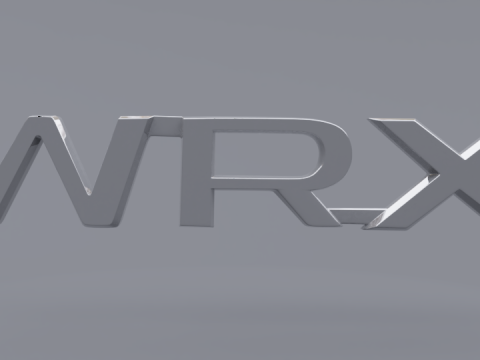 Subaru logo set Model 3D