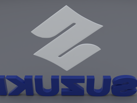 Suzuki logo Modèle 3D