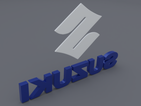 Suzuki logo Modèle 3D