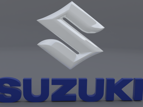 Suzuki logo Modèle 3D