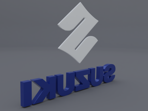 Suzuki logo Modèle 3D