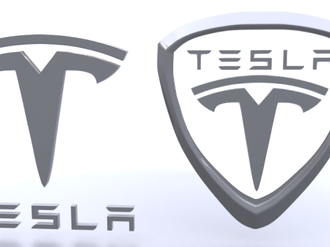 Tesla logo 3D Модель