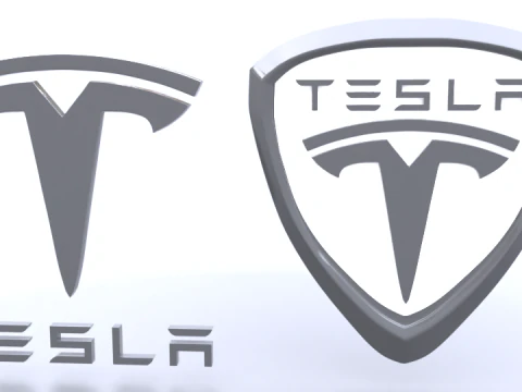 Tesla logo 3D Model