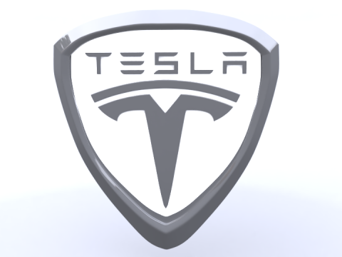 Tesla logo 3D Модель