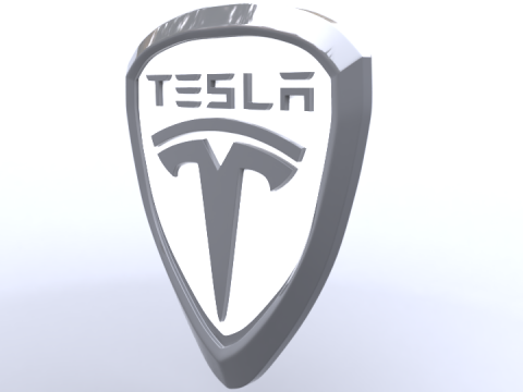 Tesla logo 3D Модель