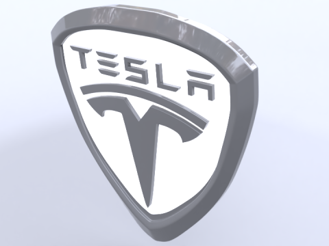 Tesla logo 3D Модель