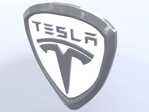 Tesla logo 3D Model