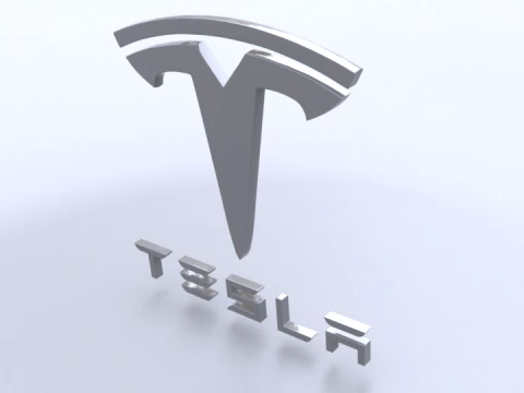 Tesla logo 3D Model