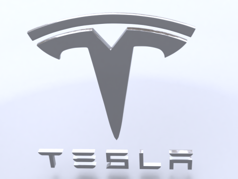 Tesla logo 3D Модель
