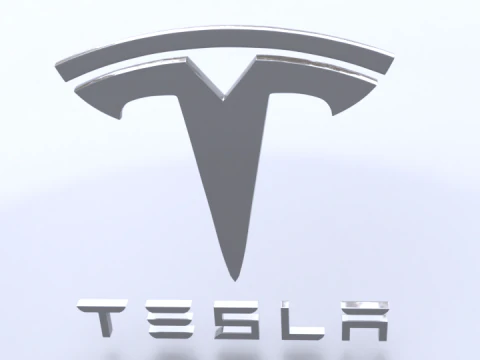 Tesla logo 3D Model