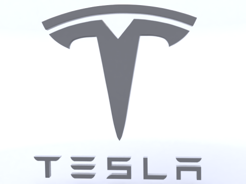 Tesla logo 3D Модель