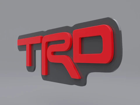 Toyota logo set 3D Model