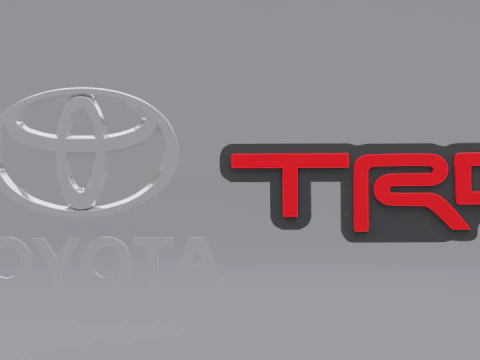 Insieme di marchio di Toyota Modello 3D