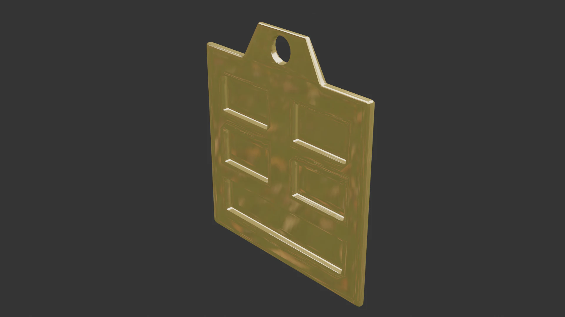 Bagua zhen mk2 pendant 3D Model .c4d .max .obj .3ds .fbx .stl .blend
