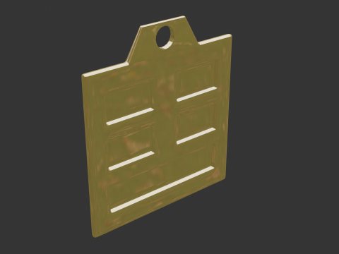 Bagua zhen mk2 pendant Modello 3D