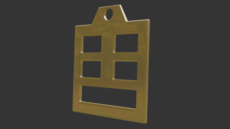 Bagua zhen mk3 pendant 3D 模型 .c4d .max .obj .3ds .fbx .stl .blend 