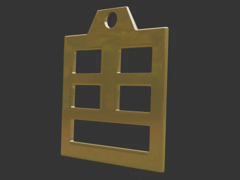 Ciondolo Bagua Zhen MK3 Modello 3D